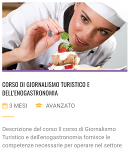 corso di giornalismo enogastronomico