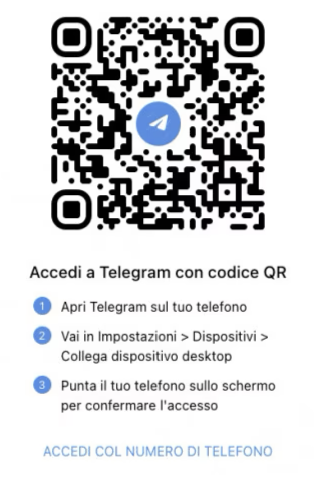 telegram web telefono
