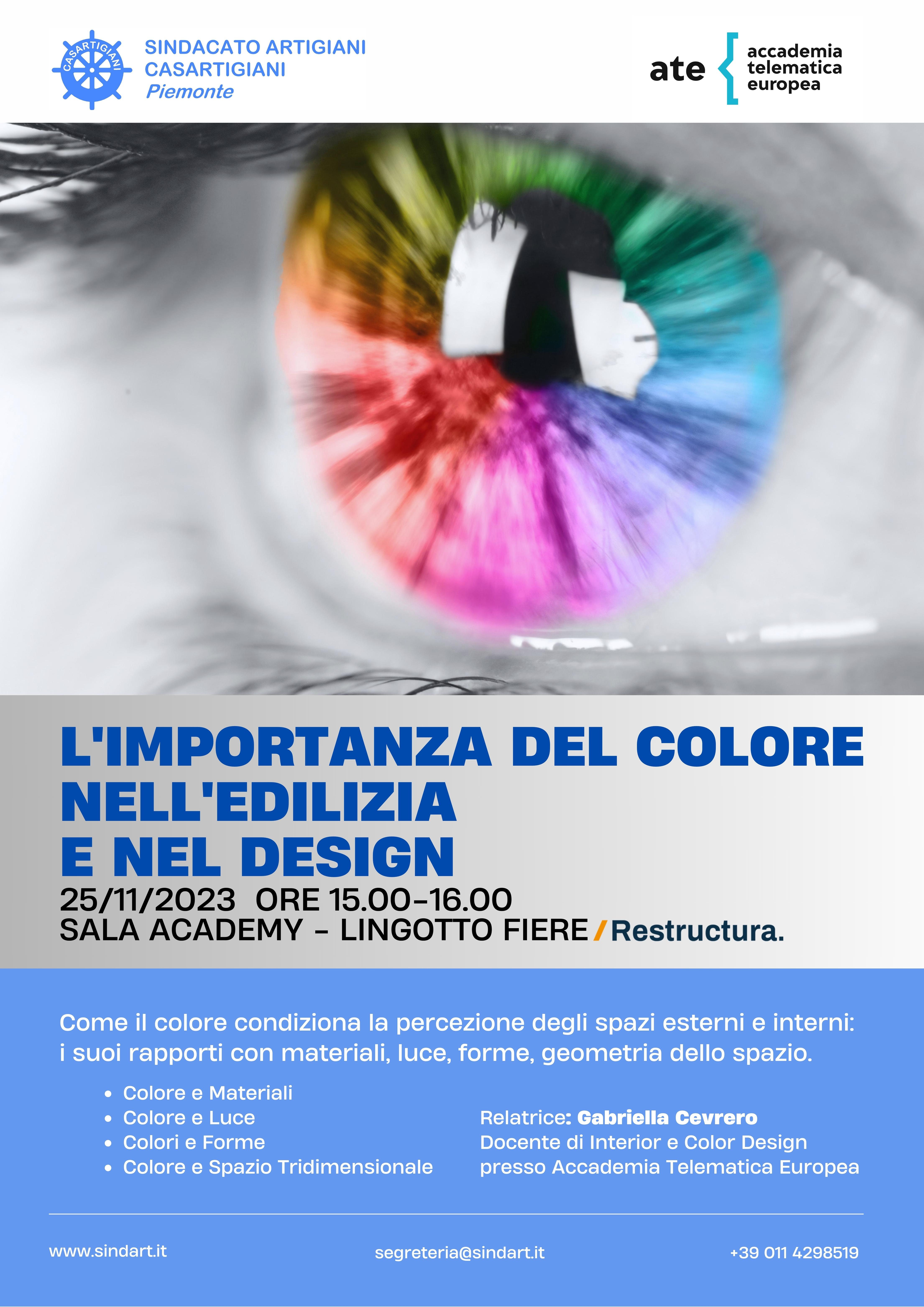 L’importanza del Colore nell’Edilizia e nel Design: seminario a Restructura