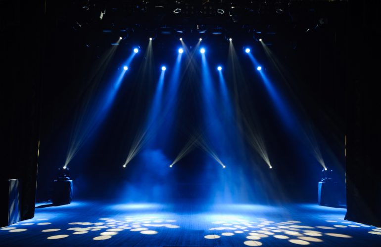 Free,Stage,With,Lights