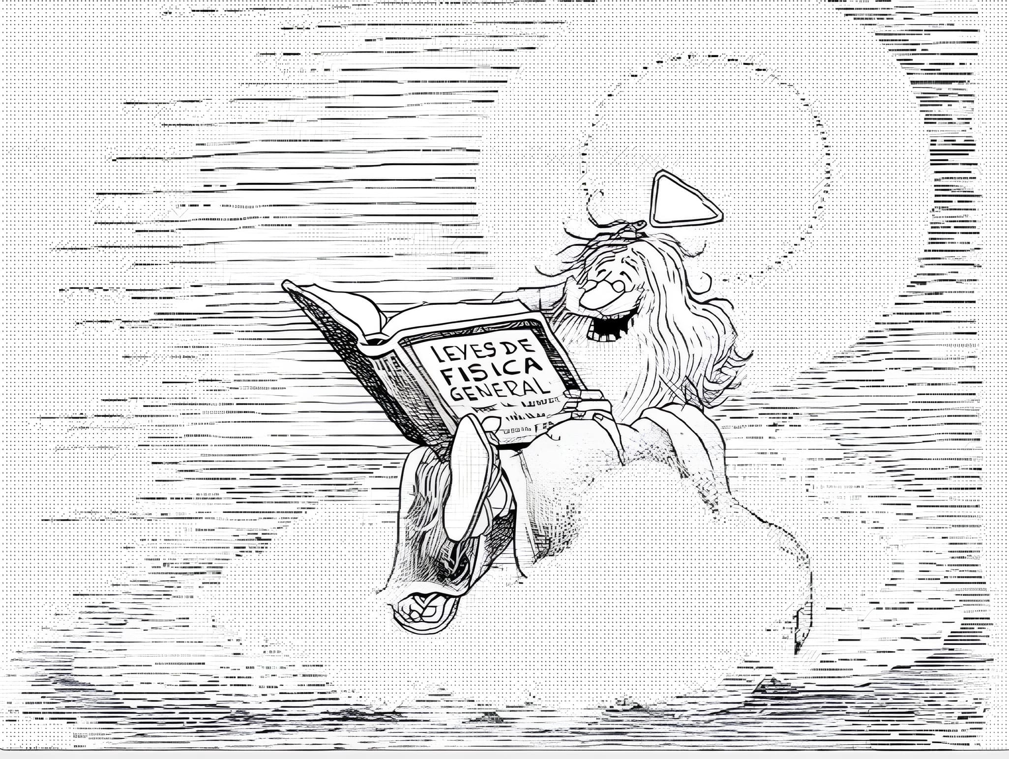 Il disegnatore Quino ha colto perfettamente il rapporto tra fisici e conoscenza dell'Universo 