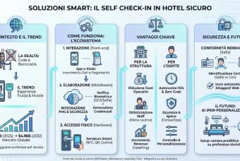 Soluzioni per self check-in hotel sicuro: cosa sono e come funzionano i sistemi per l'accesso stanze smart