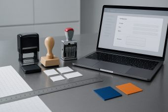 Acquistare timbri online permette di personalizzare testo, formato e stile con maggiore libertà
