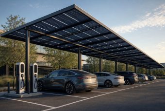 Pensiline fotovoltaiche, quando parcheggi e aree esterne iniziano a produrre energia